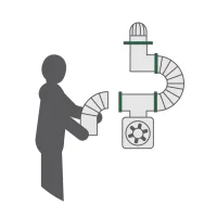 Productie ventilatiekanalen per dag